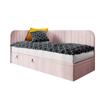 ANTOS 2R Eckbett 120x200 cm für Kinder, Seitenblende und Kopfteil abgerundet