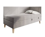 Jugendbett einzeln 80x200 cm mit Bettkasten, Holzfüße, NEPTUN 2M Jugendbett einzeln 80x200 cm mit Bettkasten, Holzfüße, NEPTUN 2M