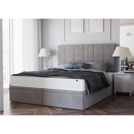 Polsterbett 140x200 cm, Ehebett, Hotelbett mit Bettkasten, PANAMA 6R