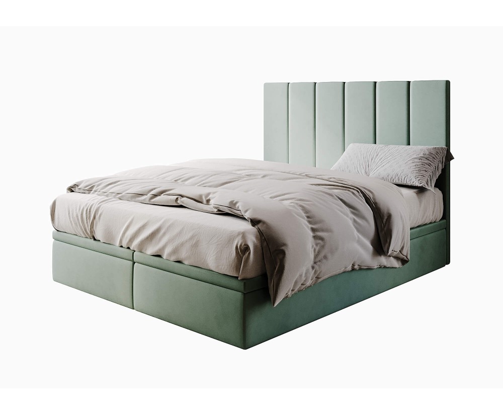 Polsterbett 140x200 cm, Ehebett, Hotelbett mit Bettkasten, PANAMA 6R
