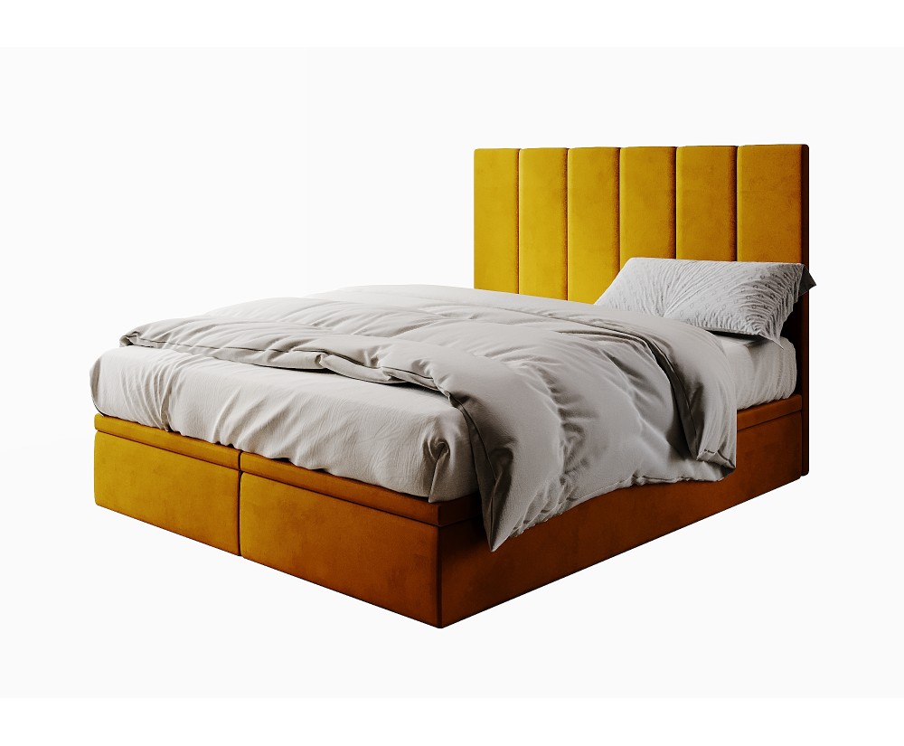 Ehebett 160x200 cm, Polsterbett, Hotelbett mit Bettkasten, PANAMA 6R Ehebett 160x200 cm, Polsterbett, Hotelbett mit Bettkasten, PANAMA 6R