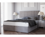 Ehebett 160x200 cm, Polsterbett, Hotelbett mit Bettkasten, PANAMA 6R