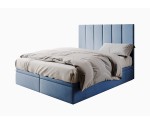 Doppelbett 180x200 cm, Polsterbett, Hotelbett mit Bettkasten, PANAMA 6R