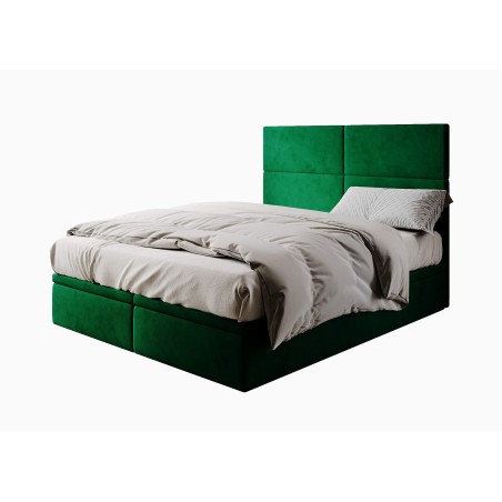 Modernes Polsterbett 140x200 cm, Ehebett, Hotelbett mit Bettkasten, PANAMA 2R