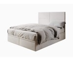 Ehebett 160x200 cm, Polsterbett, Hotelbett mit Kopfteil und Bettkasten, PANAMA 2R