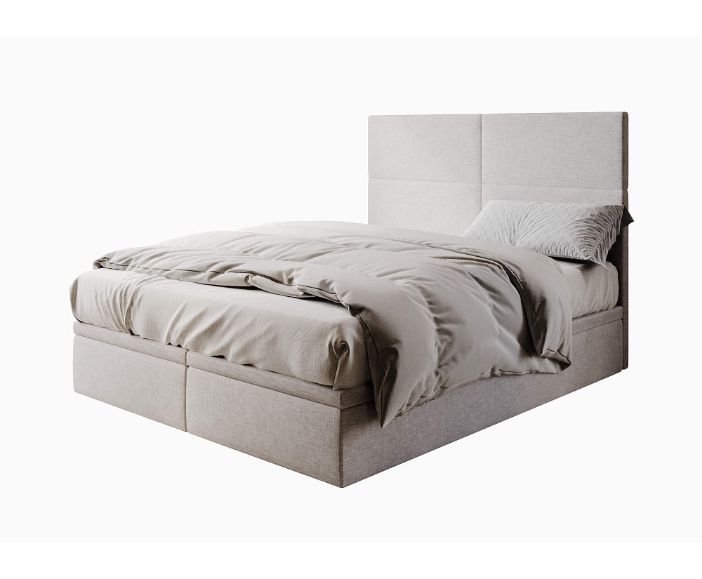 Ehebett 160x200 cm, Polsterbett, Hotelbett mit Kopfteil und Bettkasten, PANAMA 2R Ehebett 160x200 cm, Polsterbett, Hotelbett mit Kopfteil und Bettkasten, PANAMA 2R