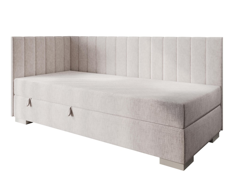 Polsterbett 80x200 cm, Jugendbett, Einzelbett mit Bettkasten, INTARO A40 Polsterbett 80x200 cm, Jugendbett, Einzelbett mit Bettkasten, INTARO A40