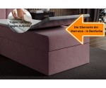 INTARO A40 Einzelbett 100x200 cm, Polsterbett, Jugendbett mit Bettkasten