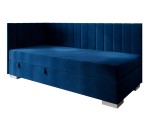 Einzelbett 100x200 cm, Polsterbett, Jugendbett mit Bettkasten, INTARO A40