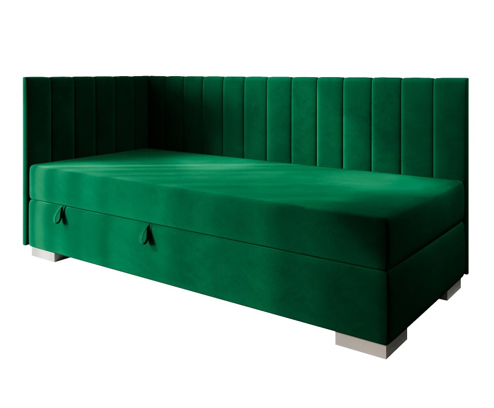 Einzelbett 100x200 cm, Polsterbett, Jugendbett mit Bettkasten, INTARO A40 Einzelbett 100x200 cm, Polsterbett, Jugendbett mit Bettkasten, INTARO A40