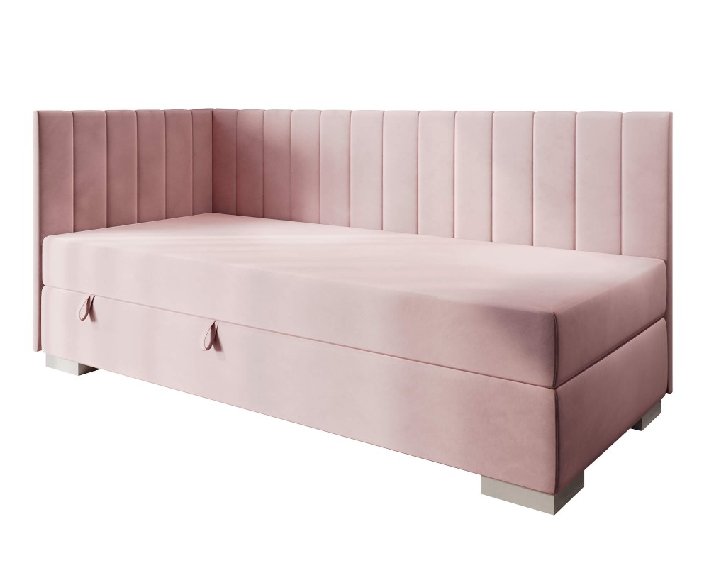 Einzelbett 100x200 cm, Polsterbett, Jugendbett mit Bettkasten, INTARO A40 Einzelbett 100x200 cm, Polsterbett, Jugendbett mit Bettkasten, INTARO A40