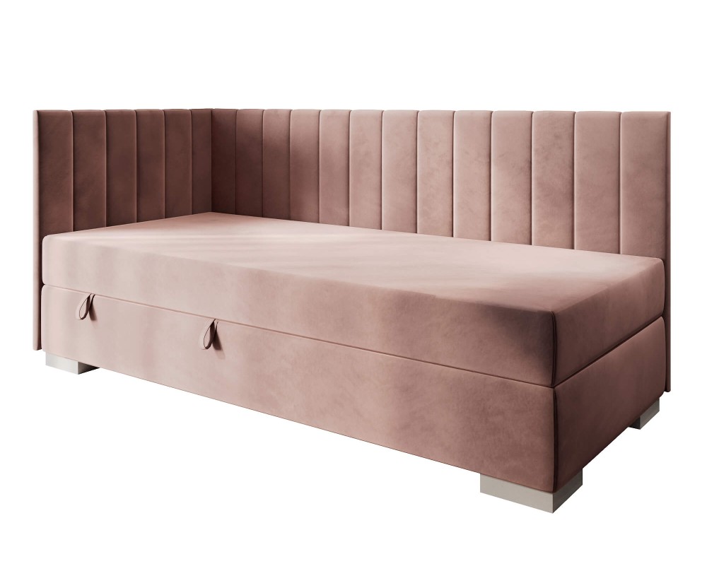 Einzelbett 100x200 cm, Polsterbett, Jugendbett mit Bettkasten, INTARO A40 Einzelbett 100x200 cm, Polsterbett, Jugendbett mit Bettkasten, INTARO A40