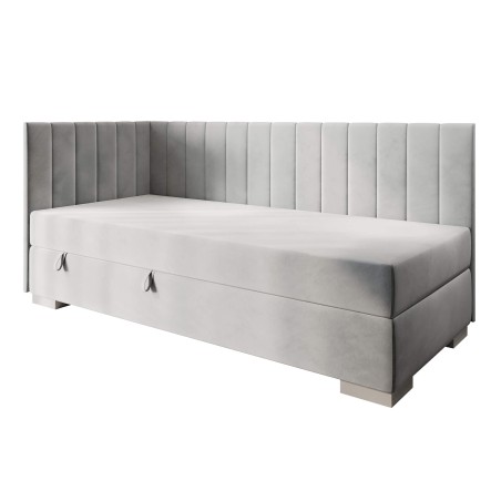 Singlebett 120x200 cm, Polsterbett, Einzelbett mit Bettkasten, INTARO A40