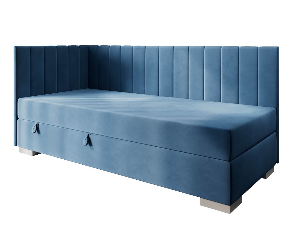 Singlebett 120x200 cm, Polsterbett, Einzelbett mit Bettkasten, INTARO A40 Singlebett 120x200 cm, Polsterbett, Einzelbett mit Bettkasten, INTARO A40