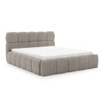 Stilvolles Polsterbett 120x200 cm mit Bettkasten und Boucle-Stoff, Bubble Bett PRATO T12 Stilvolles Polsterbett 120x200 cm mit Bettkasten und Boucle-Stoff, Bubble Bett PRATO T12