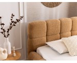 Stilvolles Polsterbett 120x200 cm mit Bettkasten und Boucle-Stoff, Bubble Bett PRATO T12 Stilvolles Polsterbett 120x200 cm mit Bettkasten und Boucle-Stoff, Bubble Bett PRATO T12