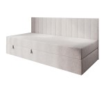 Jugendbett 80x200 cm mit Stauraum, Rückenlehne und Matratze, Polsterbett INTARO 35M Jugendbett 80x200 cm mit Stauraum, Rückenlehne und Matratze, Polsterbett INTARO 35M