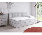 Einzelbett 90x200 cm mit Bettkasten und Bonell-Matratze, Schlafsofa INTARO 35M