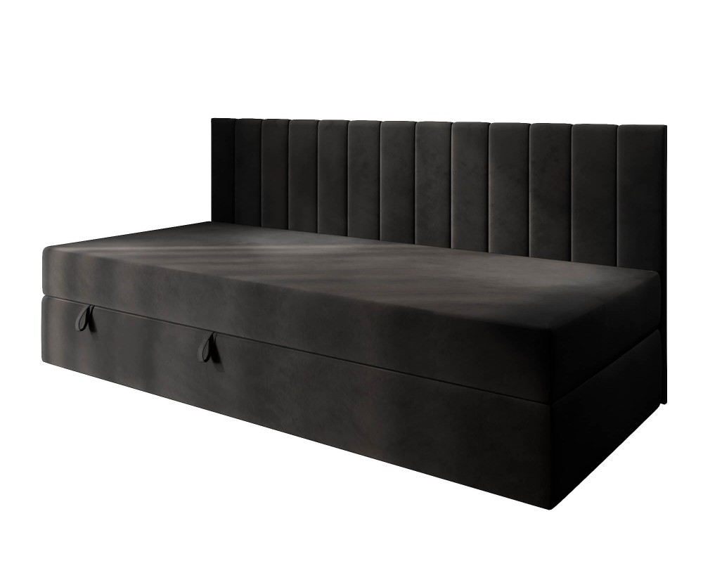 Einzelbett 90x200 cm mit Bettkasten und Bonell-Matratze, Schlafsofa INTARO 35M Einzelbett 90x200 cm mit Bettkasten und Bonell-Matratze, Schlafsofa INTARO 35M