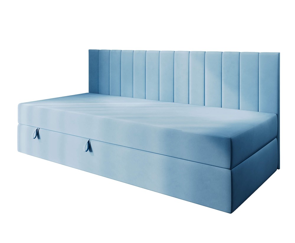 Jugendbett 120x200 cm mit Bettkasten, Seitenblende und Matratze, Polsterbett INTARO 35M Jugendbett 120x200 cm mit Bettkasten, Seitenblende und Matratze, Polsterbett INTARO 35M