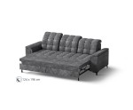 Modernes 3-Sitzer-Sofa mit Schlaffunktion, verstellbare Kopfteile, FERRO 57 Modernes 3-Sitzer-Sofa mit Schlaffunktion, verstellbare Kopfteile, FERRO 57