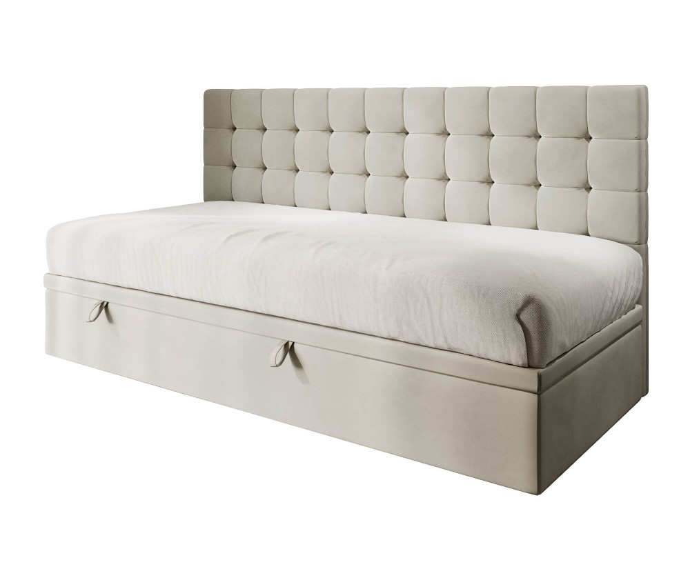 Einzelbett 90x200 cm für Kinderzimmer, ohne Matratze, MELANIA 1R