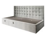 MELANIA 1R Bequemes Polsterbett 100x200 cm mit Bettkasten, ohne Matratze