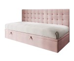 Bequemes Polsterbett 100x200 cm mit Bettkasten, ohne Matratze, MELANIA 1R Bequemes Polsterbett 100x200 cm mit Bettkasten, ohne Matratze, MELANIA 1R