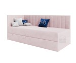 Polsterbett 80x200 cm, Einzelbett mit Bettkasten, Jugendbett INTARO A27 Polsterbett 80x200 cm, Einzelbett mit Bettkasten, Jugendbett INTARO A27