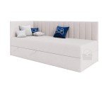 Einzelbett 90x200 cm, Jugendbett mit Bettkasten, Polsterbett INTARO A27 Einzelbett 90x200 cm, Jugendbett mit Bettkasten, Polsterbett INTARO A27