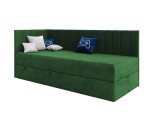 Singlebett 100x200 cm, Polsterbett mit Bettkasten, Jugendbett INTARO A27 Singlebett 100x200 cm, Polsterbett mit Bettkasten, Jugendbett INTARO A27