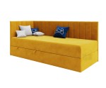 Singlebett 100x200 cm, Polsterbett mit Bettkasten, Jugendbett INTARO A27 Singlebett 100x200 cm, Polsterbett mit Bettkasten, Jugendbett INTARO A27