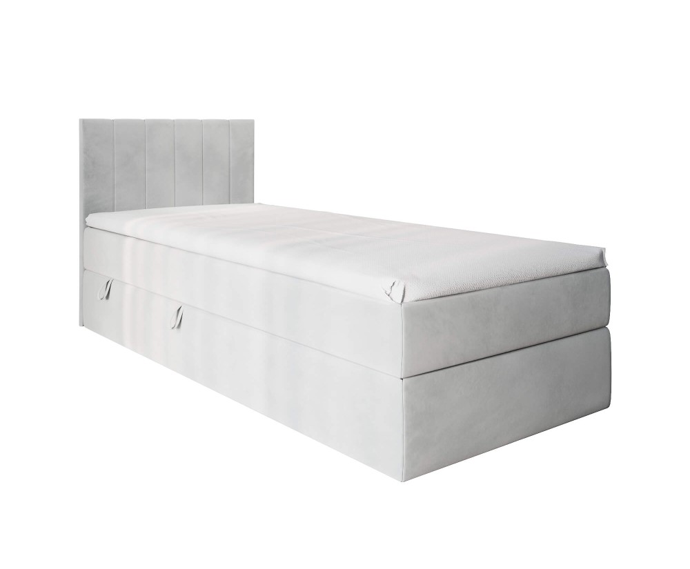 Boxspringbett 80x180 cm, Einzelbett mit Bettkasten, Gleitfüße, INTARO A10 Boxspringbett 80x180 cm, Einzelbett mit Bettkasten, Gleitfüße, INTARO A10