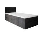 Einzelbett 80x200 cm, Boxspringbett mit Bettkasten, Gleitfüße, INTARO A10 Einzelbett 80x200 cm, Boxspringbett mit Bettkasten, Gleitfüße, INTARO A10