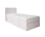 Einzelbett 80x200 cm, Boxspringbett mit Bettkasten, Gleitfüße, INTARO A10