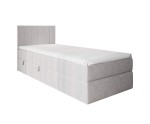Jugendbett 90x200 cm, Boxspringbett mit Bettkasten, Gleitfüße, Polsterbett INTARO A10