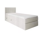 Kinderbett 100x200 cm, Boxspringbett mit Bettkasten, Gleitfüße, Jugendbett INTARO A10