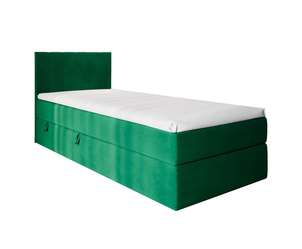 Kinderbett 100x200 cm, Boxspringbett mit Bettkasten, Gleitfüße, Jugendbett INTARO A10 Kinderbett 100x200 cm, Boxspringbett mit Bettkasten, Gleitfüße, Jugendbett INTARO A10