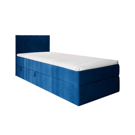 Kinderbett 100x200 cm, Boxspringbett mit Bettkasten, Gleitfüße, INTARO A10