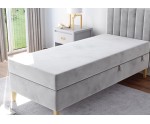 Jugendbett 100x200 cm, Kontinentalbett mit Bettkasten, auf Füßen, INTARO A10