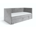 Polsterbett 80x200 cm mit Bettkasten und Matratze für Jugendzimmer, Einzelbett MILENA 2M Polsterbett 80x200 cm mit Bettkasten und Matratze für Jugendzimmer, Einzelbett MILENA 2M