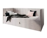 Jugendcouch 100x200 cm mit Bettkasten und Matratze, Jugendbett MILENA 2M