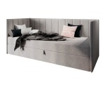 Jugendcouch 100x200 cm mit Bettkasten und Matratze, Jugendbett MILENA 2M