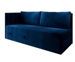 Schlafsofa 120x200 cm mit RÜCKENKISSEN, Polsterbett mit Bettkasten, Farbvarianten, Einzelbett INTARO A27