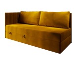 Schlafsofa 120x200 cm mit RÜCKENKISSEN, Polsterbett mit Bettkasten, Farbvarianten, Einzelbett INTARO A27 Schlafsofa 120x200 cm mit RÜCKENKISSEN, Polsterbett mit Bettkasten, Farbvarianten, Einzelbett INTARO A27
