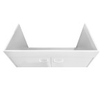 Spülenunterschrank 100 cm zweitürig mit Spülbecken aus Edelstahl, Spülenschrank, OLGA