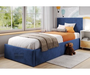 BORYS SL01 Jugendbett 80x200 cm, Einzelbett, Lattenrost mit Holzrahmen, OHNE Bettkasten