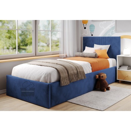 BORYS SL01 Jugendbett 80x200 cm, Einzelbett, Lattenrost mit Holzrahmen, OHNE Bettkasten