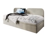 Jugendbett 80x200 cm, Kinderbett, Polsterbett, Seitenblende abgerundet, OLIVIA 2R