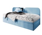 Jugendbett 80x200 cm, Kinderbett, Polsterbett, Seitenblende abgerundet, OLIVIA 2R